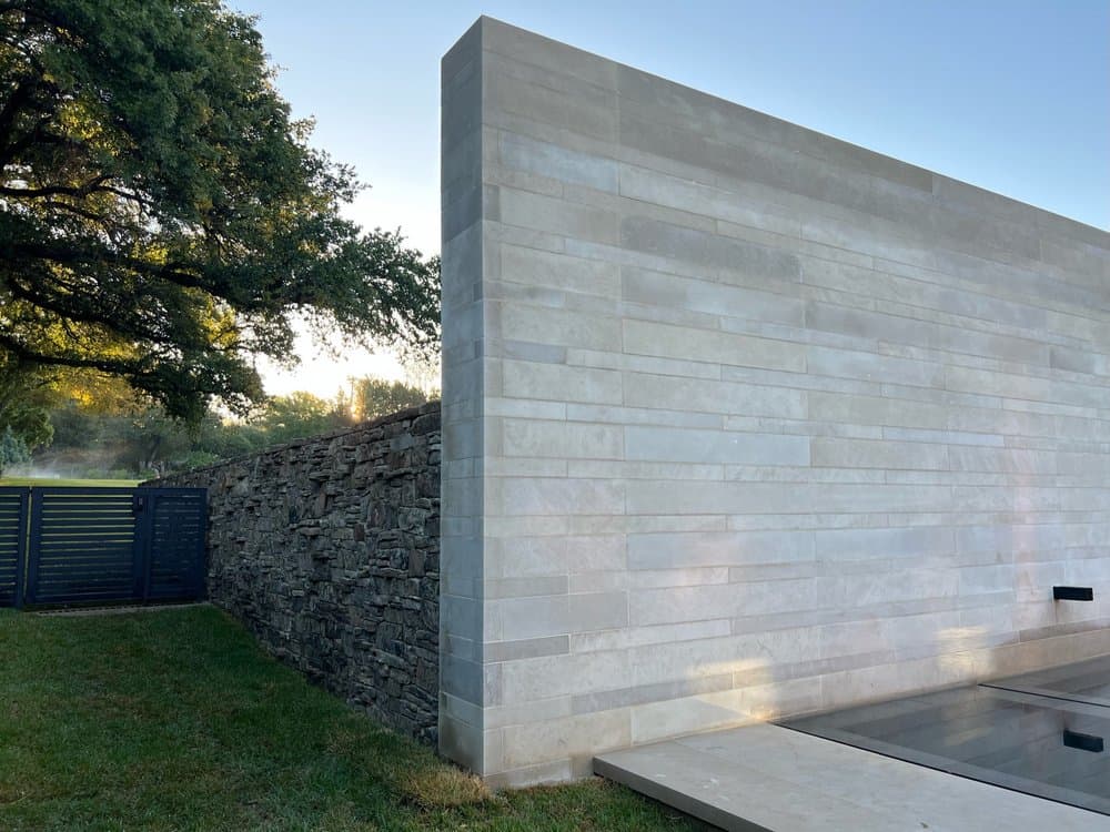 Elegant stone masonry detail